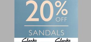 Clarks Sandals 20% OFF