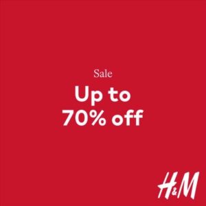 H&M 70% Sale